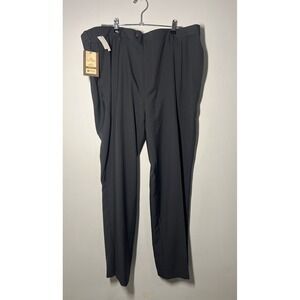 Men's Big and Tall NWT Haggar eClo Classic Fit Gray No Iron Dress Pants 44x30